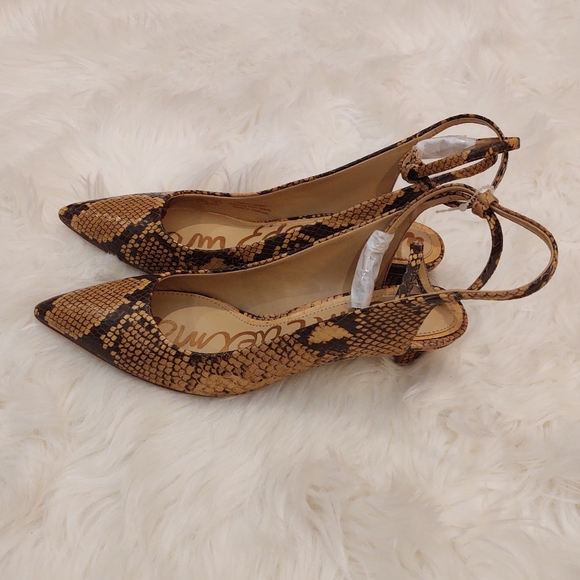 Sam Edelman Devry Snake Print Slingback heels - Picture 3 of 7